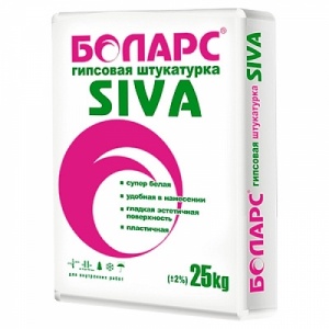 Штукатурка гипсовая SIVA 25 кг./40