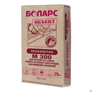 Смесь ПЕСКОБЕТОН М300 (серия ОБЪЕКТ) 25 кг./48 